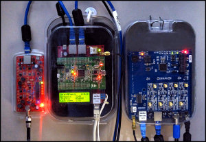 Blitzortung Red and Blue Controllers with Red E-field Amplifier